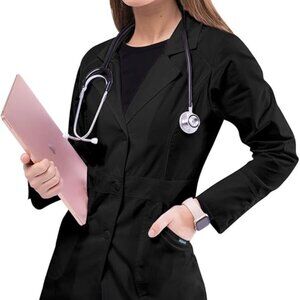Adar perfection lab coat black